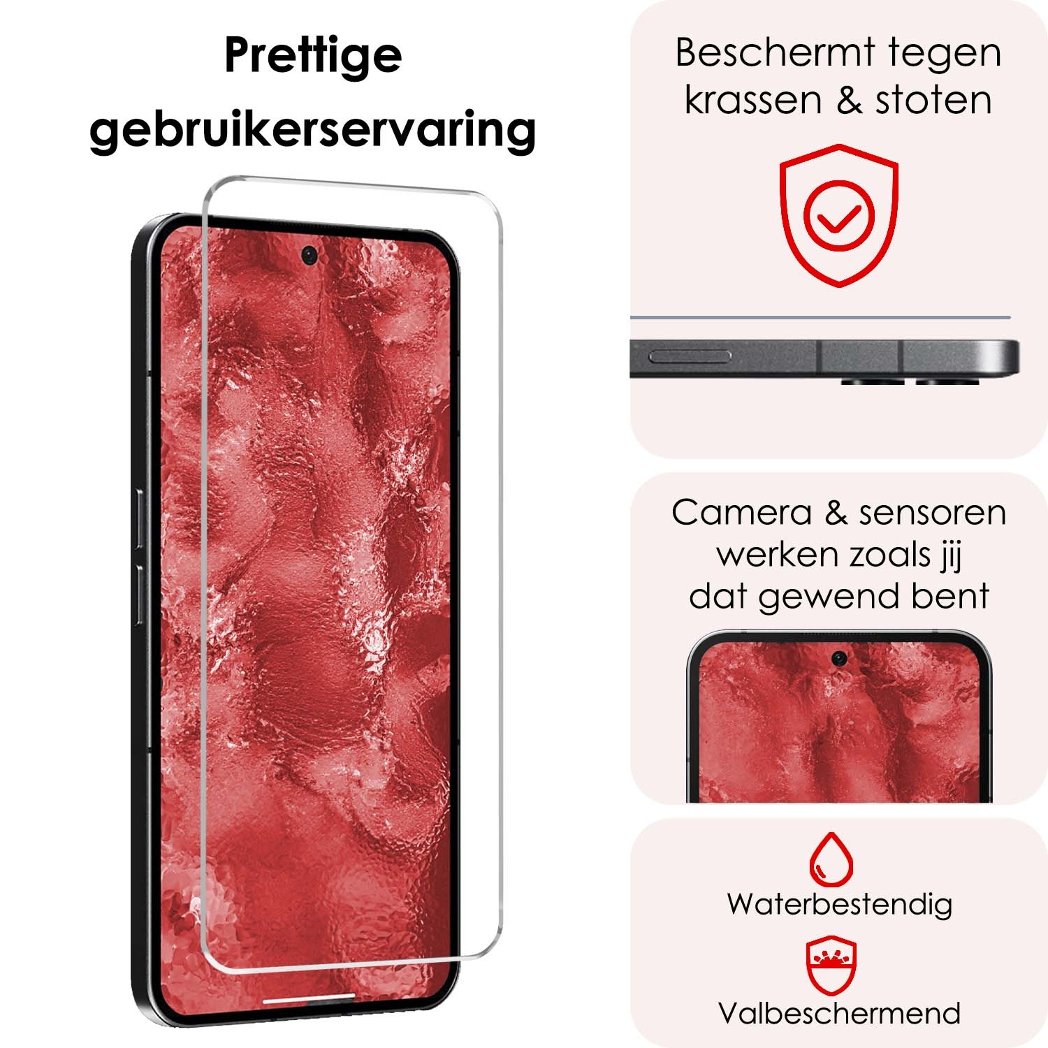 NoXx Screenprotector Geschikt voor Nothing Phone (2a) Screenprotector Tempered Glass Gehard Glas Beschermglas