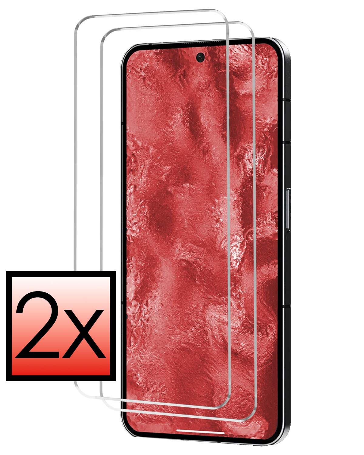 NoXx Screenprotector Geschikt voor Nothing Phone (2a) Screenprotector Tempered Glass Gehard Glas Beschermglas - 2x