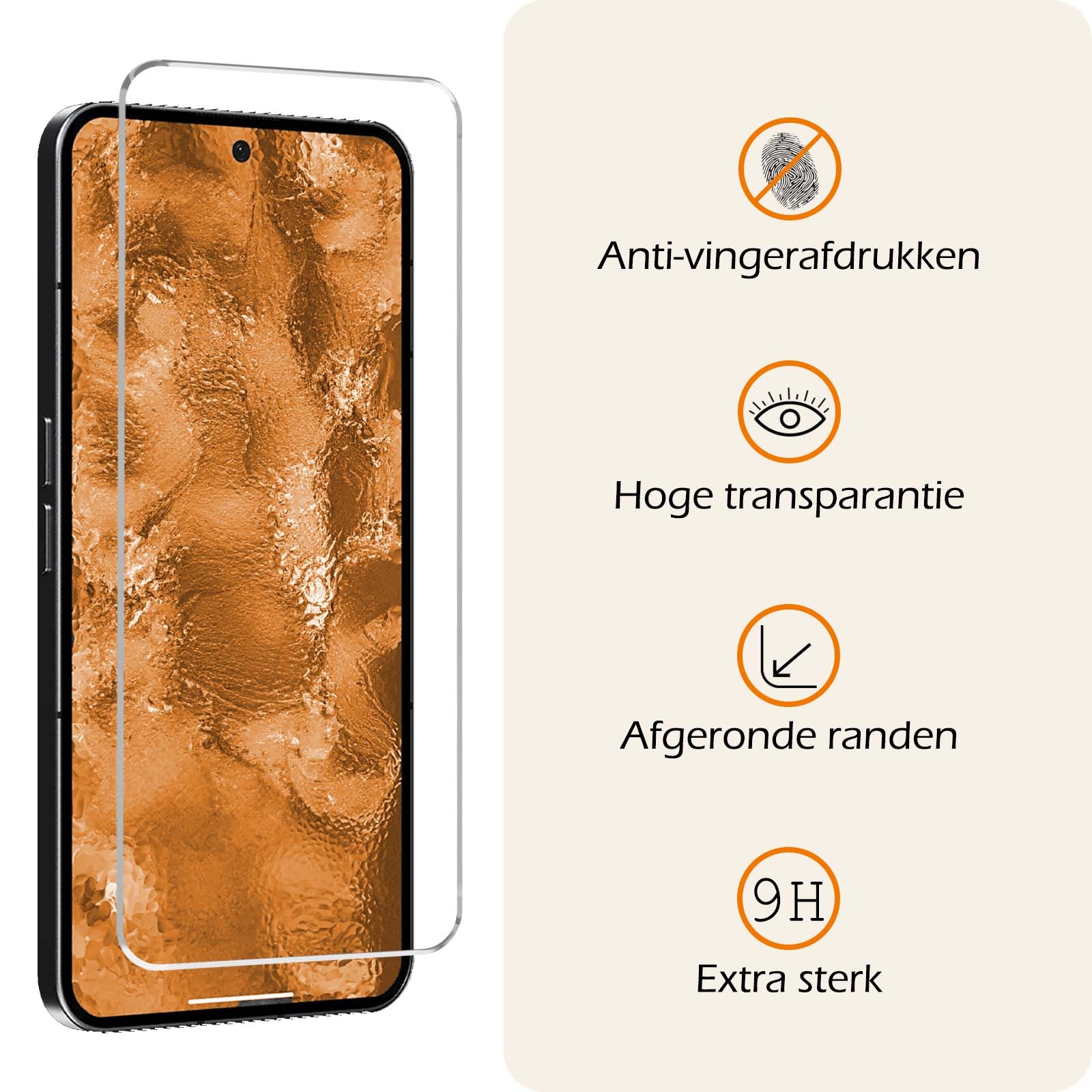 Nomfy Screenprotector Geschikt voor Nothing Phone (2a) Screenprotector Bescherm Glas Tempered Glass - Screenprotector Geschikt voor Nothing Phone (2a) Screen Protector - 3 PACK