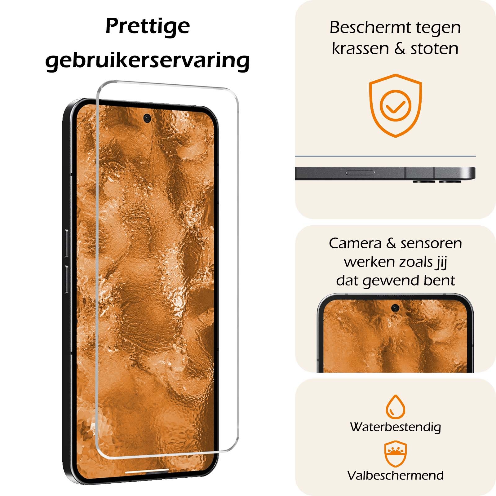 Nomfy Screenprotector Geschikt voor Nothing Phone (2a) Screenprotector Bescherm Glas Tempered Glass - Screenprotector Geschikt voor Nothing Phone (2a) Screen Protector - 3 PACK
