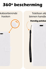 Nomfy Hoesje Geschikt voor Samsung A55 Hoes Bookcase Flipcase Book Cover - Hoes Geschikt voor Samsung Galaxy A55 Hoesje Book Case - Wit