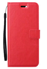 Nomfy Hoesje Geschikt voor Samsung A55 Hoes Bookcase Flipcase Book Cover - Hoes Geschikt voor Samsung Galaxy A55 Hoesje Book Case - Rood