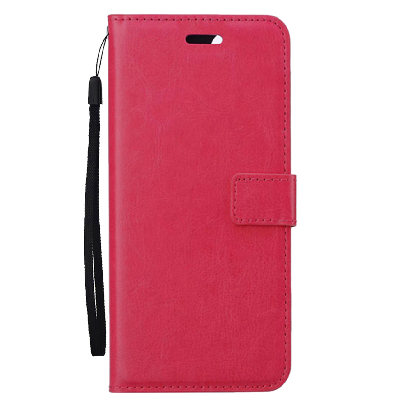 Nomfy Hoesje Geschikt voor Samsung A55 Hoes Bookcase Flipcase Book Cover - Hoes Geschikt voor Samsung Galaxy A55 Hoesje Book Case - Donkerroze