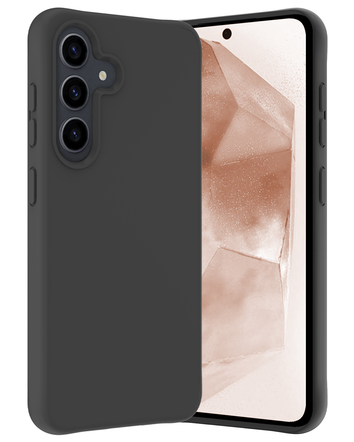 Nomfy Hoesje Geschikt voor Samsung A55 Hoesje Siliconen Cover Case - Hoes Geschikt voor Samsung Galaxy A55 Hoes Back Case - Zwart