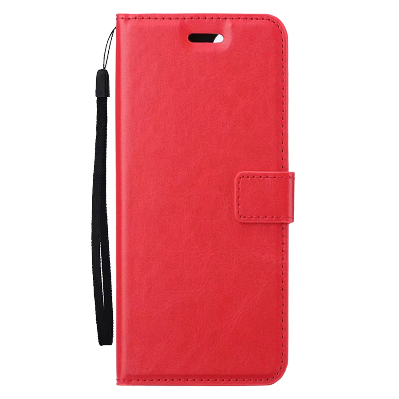 BASEY. Hoes Geschikt voor Samsung A55 Hoesje Bookcase Hoes Flip Case Book Cover - Hoesje Geschikt voor Samsung Galaxy A55 Hoes Book Case Hoesje - Rood
