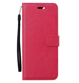 BASEY. BASEY. Samsung Galaxy A55 Hoesje Bookcase - Donkerroze