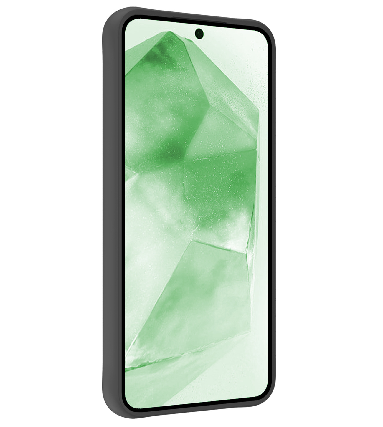 BASEY. Hoes Geschikt voor Samsung A55 Hoesje Siliconen Back Cover Case - Hoesje Geschikt voor Samsung Galaxy A55 Hoes Cover Hoesje - Zwart - 2 Stuks