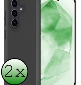 BASEY. BASEY. Samsung Galaxy A55 Hoesje Siliconen - Zwart - 2 PACK
