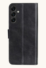 Nomfy Hoesje Geschikt voor Samsung A35 Hoes Bookcase Flipcase Book Cover Met Screenprotector - Hoes Geschikt voor Samsung Galaxy A35 5G Hoesje Book Case - Zwart