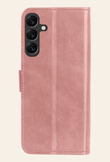 Nomfy Hoesje Geschikt voor Samsung A35 Hoes Bookcase Flipcase Book Cover Met Screenprotector - Hoes Geschikt voor Samsung Galaxy A35 5G Hoesje Book Case - Rosé goud