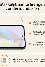 Nomfy Hoesje Geschikt voor Samsung A35 Hoes Bookcase Flipcase Book Cover Met Screenprotector - Hoes Geschikt voor Samsung Galaxy A35 5G Hoesje Book Case - Rosé goud