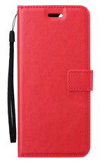 Nomfy Hoesje Geschikt voor Samsung A35 Hoes Bookcase Flipcase Book Cover - Hoes Geschikt voor Samsung Galaxy A35 5G Hoesje Book Case - Rood