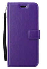 Nomfy Hoesje Geschikt voor Samsung A35 Hoes Bookcase Flipcase Book Cover - Hoes Geschikt voor Samsung Galaxy A35 5G Hoesje Book Case - Paars