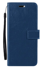 Nomfy Hoesje Geschikt voor Samsung A35 Hoes Bookcase Flipcase Book Cover - Hoes Geschikt voor Samsung Galaxy A35 5G Hoesje Book Case - Donkerblauw