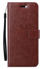 Nomfy Hoesje Geschikt voor Samsung A35 Hoes Bookcase Flipcase Book Cover - Hoes Geschikt voor Samsung Galaxy A35 5G Hoesje Book Case - Bruin