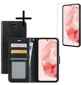 NoXx NoXx Samsung Galaxy A35 Hoesje Bookcase Met Screenprotector - Zwart