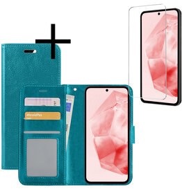 NoXx NoXx Samsung Galaxy A35 Hoesje Bookcase Met Screenprotector - Turquoise