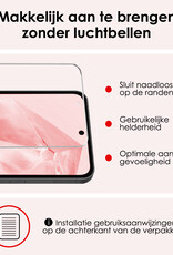 NoXx Hoes Geschikt voor Samsung A35 Hoesje Book Case Hoes Flip Cover Wallet Bookcase Met Screenprotector - Lichtroze