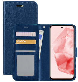 NoXx NoXx Samsung Galaxy A35 Hoesje Bookcase - Donkerblauw