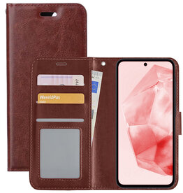 NoXx NoXx Samsung Galaxy A35 Hoesje Bookcase - Bruin