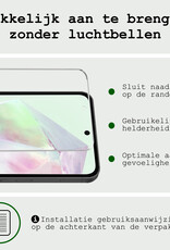 BASEY. Hoes Geschikt voor Samsung A35 Hoesje Bookcase Hoes Flip Case Book Cover Met 2x Screenprotector - Hoesje Geschikt voor Samsung Galaxy A35 5G Hoes Book Case Hoesje - Zwart