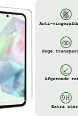 BASEY. Hoes Geschikt voor Samsung A35 Hoesje Bookcase Hoes Flip Case Book Cover Met 2x Screenprotector - Hoesje Geschikt voor Samsung Galaxy A35 5G Hoes Book Case Hoesje - Turquoise