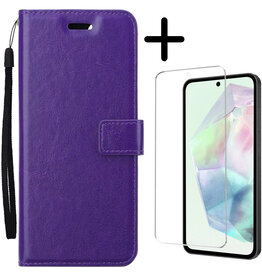 BASEY. BASEY. Samsung Galaxy A35 Hoesje Bookcase Met Screenprotector - Paars
