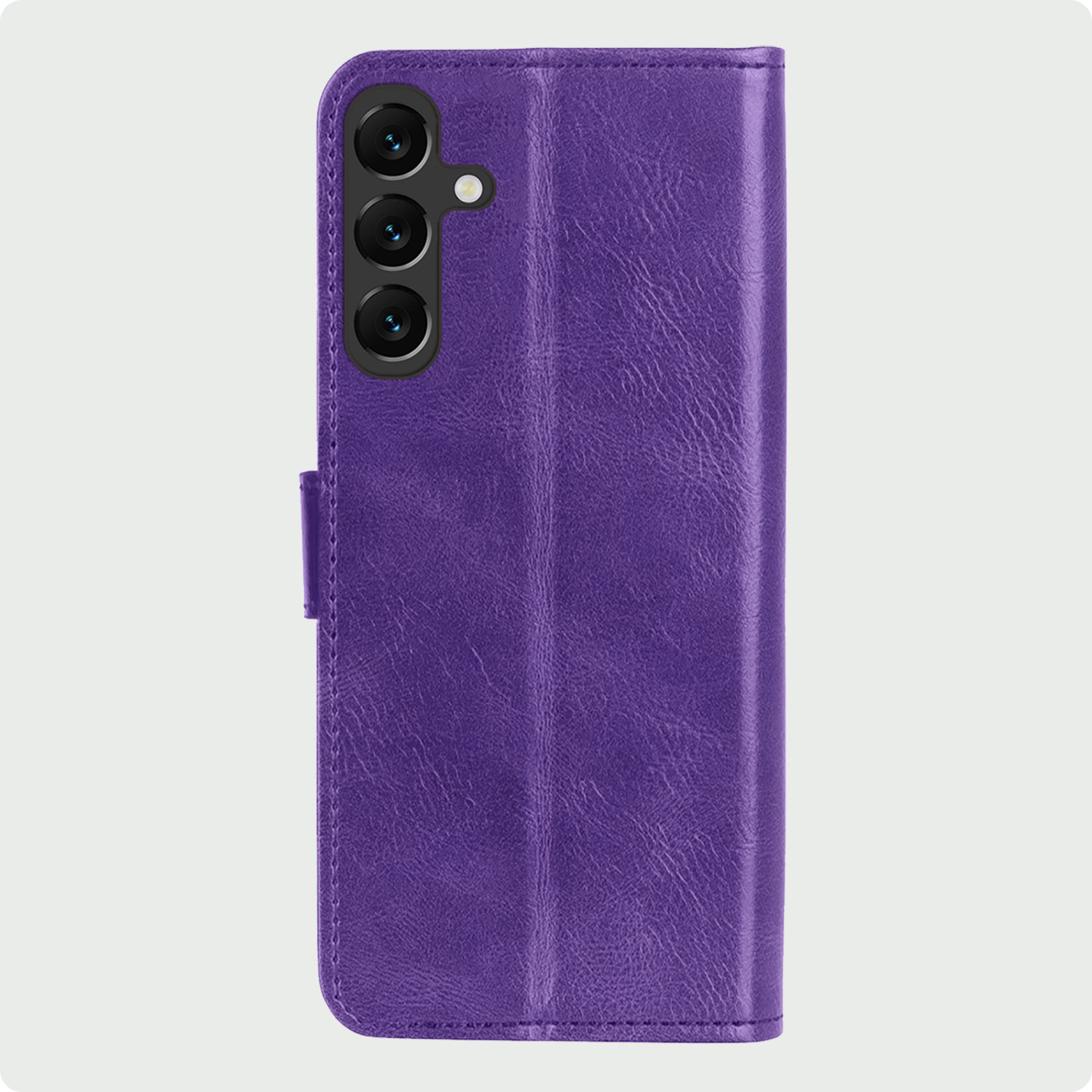 BASEY. Hoes Geschikt voor Samsung A35 Hoesje Bookcase Hoes Flip Case Book Cover Met Screenprotector - Hoesje Geschikt voor Samsung Galaxy A35 5G Hoes Book Case Hoesje - Paars