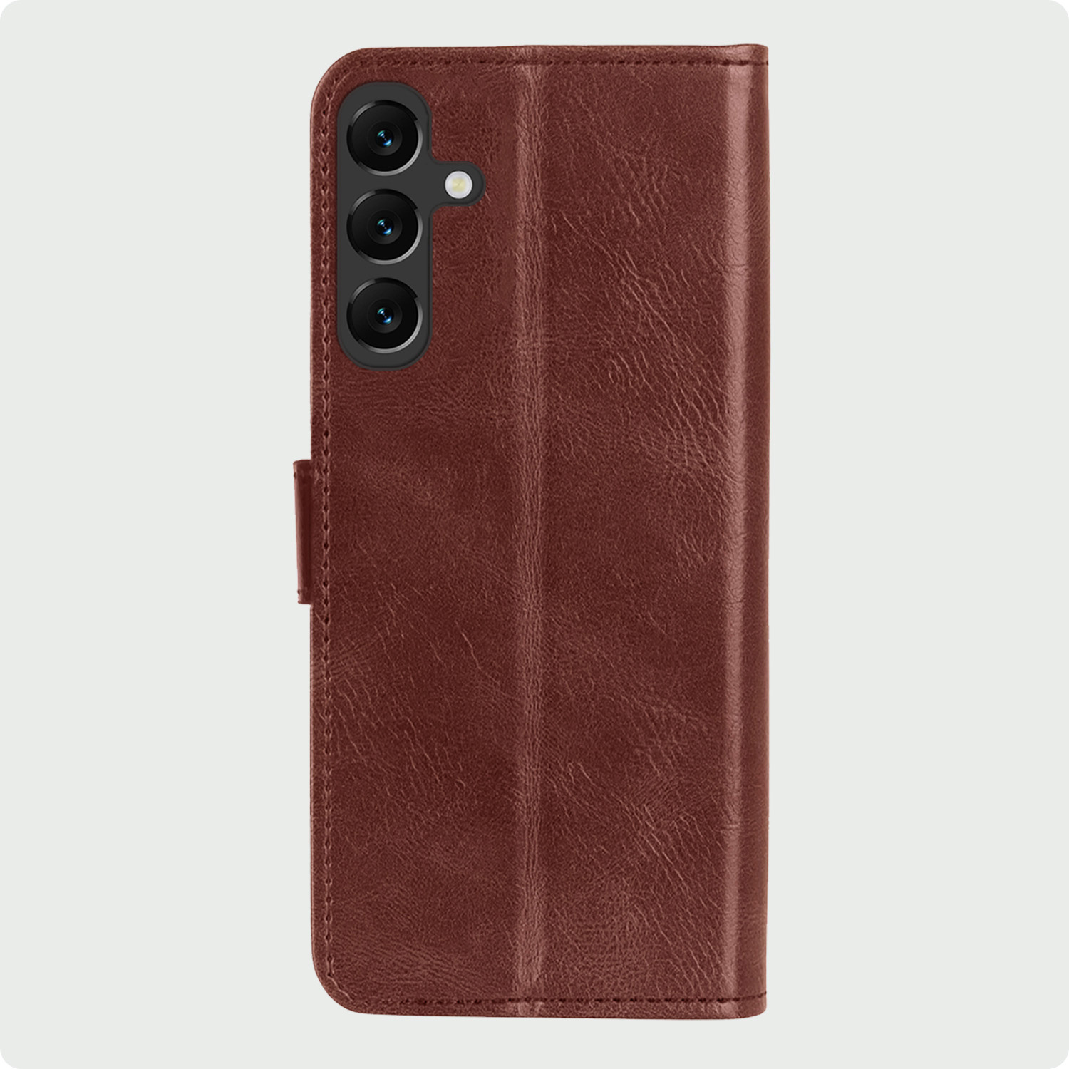 BASEY. Hoes Geschikt voor Samsung A35 Hoesje Bookcase Hoes Flip Case Book Cover Met Screenprotector - Hoesje Geschikt voor Samsung Galaxy A35 5G Hoes Book Case Hoesje - Bruin