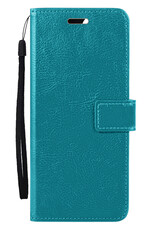 BASEY. Hoes Geschikt voor Samsung A35 Hoesje Bookcase Hoes Flip Case Book Cover - Hoesje Geschikt voor Samsung Galaxy A35 5G Hoes Book Case Hoesje - Turquoise