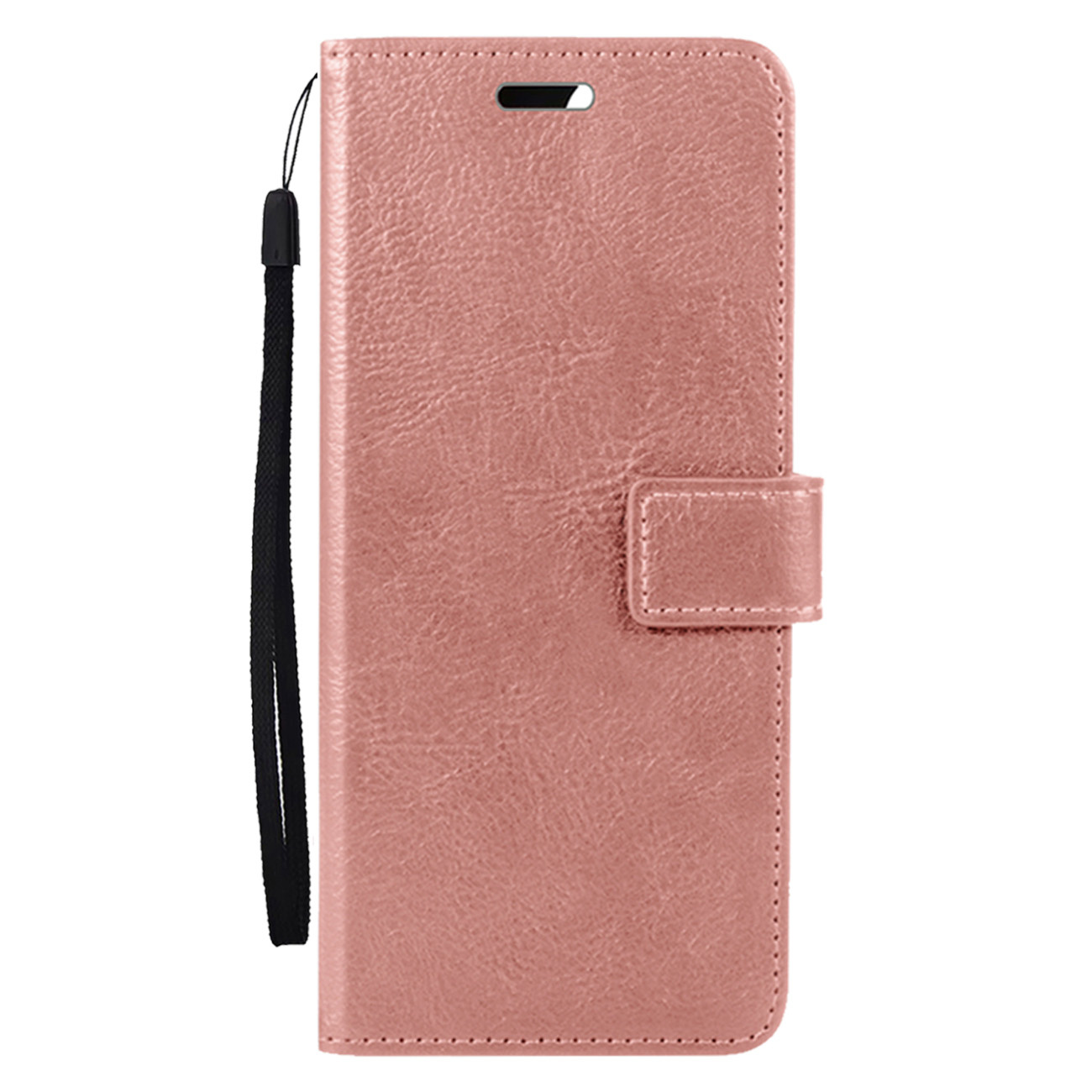 BASEY. Hoes Geschikt voor Samsung A35 Hoesje Bookcase Hoes Flip Case Book Cover - Hoesje Geschikt voor Samsung Galaxy A35 5G Hoes Book Case Hoesje - Rosé goud