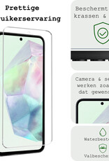 BASEY. Screenprotector Geschikt voor Samsung A35 Screenprotector Tempered Glass - Screenprotector Geschikt voor Samsung Galaxy A35 5G Beschermglas Screen Protector Glas - 2 Stuks