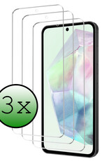 BASEY. Screenprotector Geschikt voor Samsung A35 Screenprotector Tempered Glass - Screenprotector Geschikt voor Samsung Galaxy A35 5G Beschermglas Screen Protector Glas - 3 Stuks
