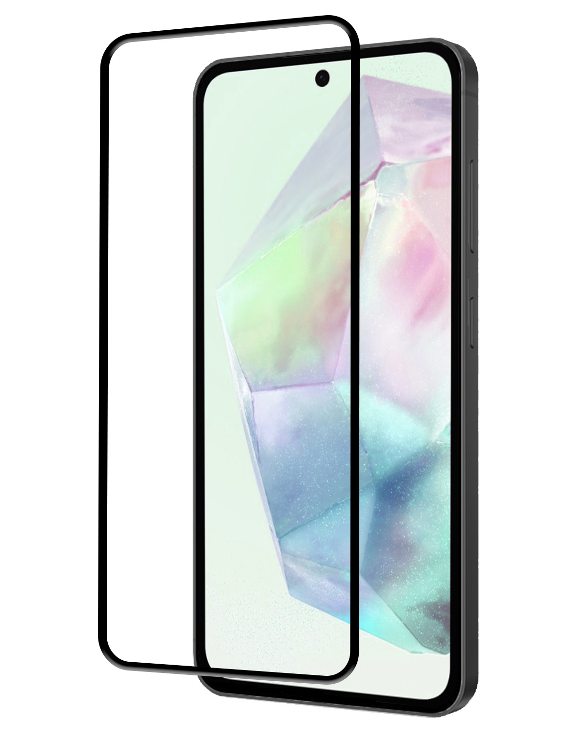 BASEY. Screenprotector Geschikt voor Samsung A35 Screenprotector Beschermglas Full Cover - Screenprotector Geschikt voor Samsung Galaxy A35 5G Screen Protector Full Cover