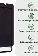 BASEY. Screenprotector Geschikt voor Samsung A35 Screenprotector Privacy Beschermglas - Screenprotector Geschikt voor Samsung Galaxy A35 5G Screen Protector Full Screen Privacy - 2 Stuks