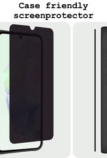 BASEY. Screenprotector Geschikt voor Samsung A35 Screenprotector Privacy Beschermglas - Screenprotector Geschikt voor Samsung Galaxy A35 5G Screen Protector Full Screen Privacy - 2 Stuks