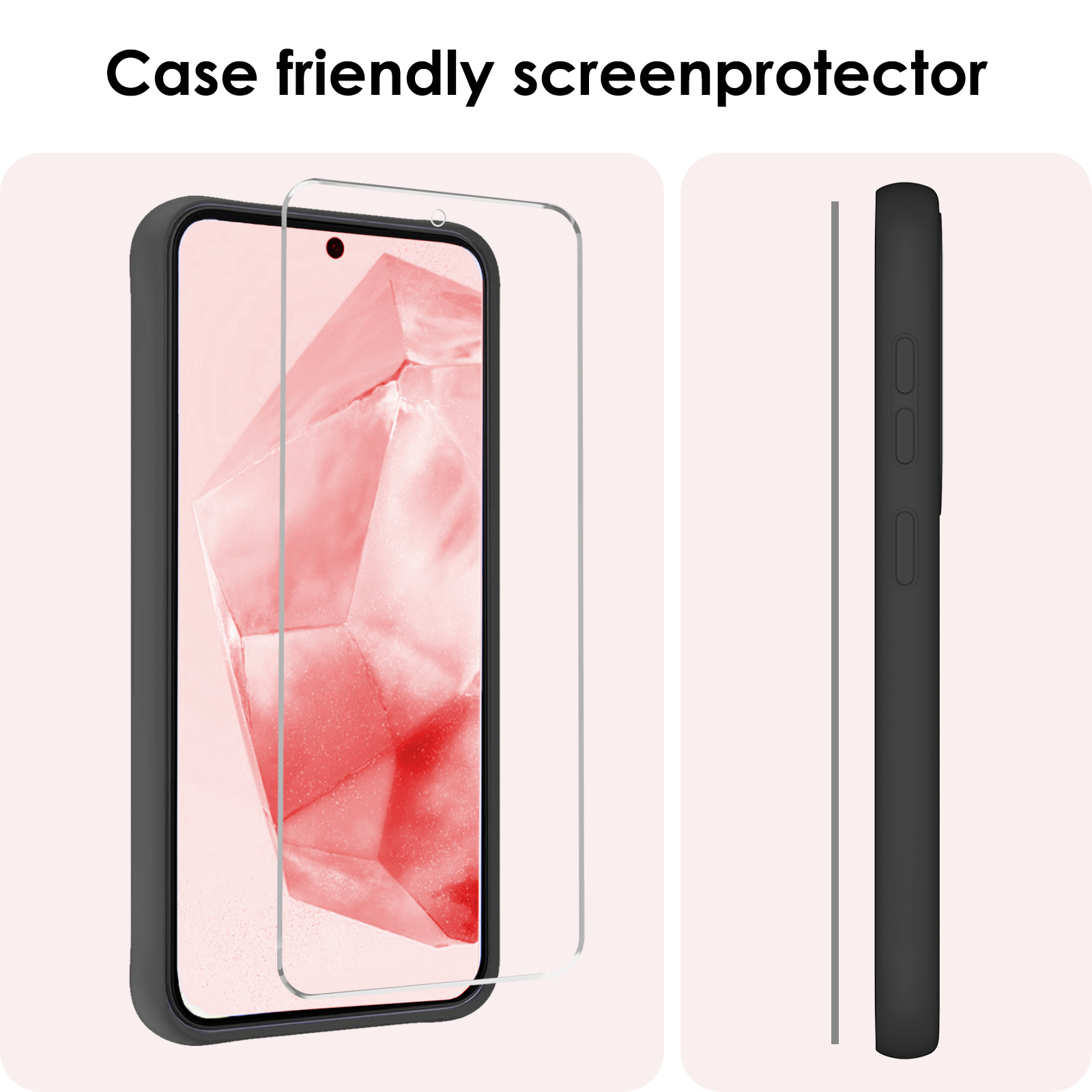 NoXx Screenprotector Geschikt voor Samsung A35 Screenprotector Tempered Glass Gehard Glas Beschermglas - 2x