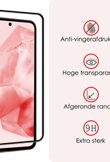 NoXx Screenprotector Geschikt voor Samsung A35 Screenprotector Tempered Glass Gehard Glas Full Cover - 3x