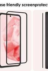 NoXx Screenprotector Geschikt voor Samsung A35 Screenprotector Tempered Glass Gehard Glas Full Cover - 3x