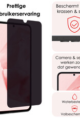 NoXx Screenprotector Geschikt voor Samsung A35 Screenprotector Privacy Tempered Glass Gehard Glas Display Cover - 2x