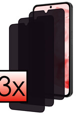 NoXx Screenprotector Geschikt voor Samsung A35 Screenprotector Privacy Tempered Glass Gehard Glas Display Cover - 3x