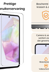 Nomfy Screenprotector Geschikt voor Samsung A35 Screenprotector Bescherm Glas Tempered Glass - Screenprotector Geschikt voor Samsung Galaxy A35 5G Screen Protector