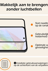 Nomfy Screenprotector Geschikt voor Samsung A35 Screenprotector Bescherm Glas - Screenprotector Geschikt voor Samsung Galaxy A35 5G Screen Protector Tempered Glass Full Screen Full Cover - 3 PACK