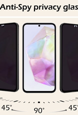 Nomfy Screenprotector Geschikt voor Samsung A35 Screenprotector Privacy Bescherm Glas - Screenprotector Geschikt voor Samsung Galaxy A35 5G Privacy Screenprotector Tempered Glass