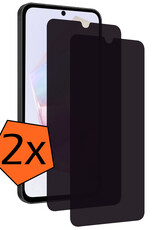 Nomfy Screenprotector Geschikt voor Samsung A35 Screenprotector Privacy Bescherm Glas - Screenprotector Geschikt voor Samsung Galaxy A35 5G Privacy Screenprotector Tempered Glass - 2 PACK
