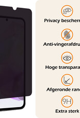 Nomfy Screenprotector Geschikt voor Samsung A35 Screenprotector Privacy Bescherm Glas - Screenprotector Geschikt voor Samsung Galaxy A35 5G Privacy Screenprotector Tempered Glass - 2 PACK