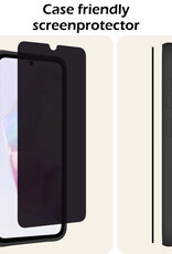 Nomfy Screenprotector Geschikt voor Samsung A35 Screenprotector Privacy Bescherm Glas - Screenprotector Geschikt voor Samsung Galaxy A35 5G Privacy Screenprotector Tempered Glass - 2 PACK