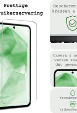 BASEY. Screenprotector Geschikt voor Samsung A55 Screenprotector Tempered Glass - Screenprotector Geschikt voor Samsung Galaxy A55 Beschermglas Screen Protector Glas