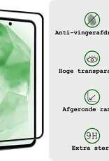 BASEY. Screenprotector Geschikt voor Samsung A55 Screenprotector Beschermglas Full Cover - Screenprotector Geschikt voor Samsung Galaxy A55 Screen Protector Full Cover