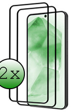 BASEY. Screenprotector Geschikt voor Samsung A55 Screenprotector Beschermglas Full Cover - Screenprotector Geschikt voor Samsung Galaxy A55 Screen Protector Full Cover - 2 Stuks